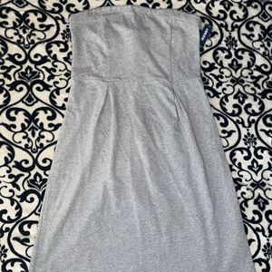 Strapless knee length dress